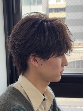 ゴート(GOATO) ラウンドマッシュ シースルーフェザーショート 鹿児島メンズ