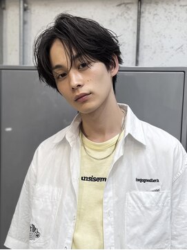 ラル 水戸県道50号店(Lalu.) MEN’S/リバースセンターパート/ニュアンスパーマ/水戸