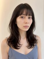 キース ヘアアンドメイク 恵比寿(kith. hair&make)&nbsp;ミディアムレイヤーカット/ふんわりカール/ナチュラル