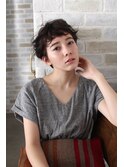 【nanuk】ショートバングの外国人風パーマ
