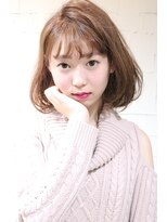 ホラン(HoLan)&nbsp;【HoLan】ワンカールボブxシースルーバングxミルクベージュ