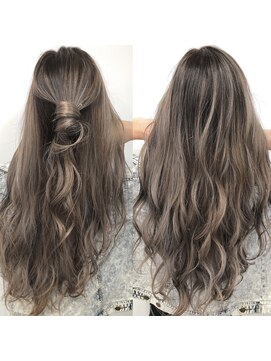 アディション 渋谷(ADITION) 【ADITION渋谷】バレイヤージュ外国人風グレーカラー