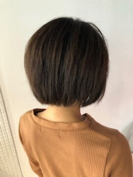 スタジオ アルファプラス 日暮里店(studio α+) ライトブラウン×小顔補正立体ボブ♪【スタジオアルファプラス】