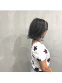 N/92co. 切りっぱなしボブ×コントラストハイライトカラー