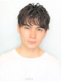 マッシュウルフツイストパーマかき上げヘアショートレイヤー