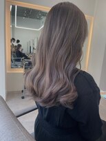 ラベンダーグレージュ_マロンベージュニュアンスカラー透明感