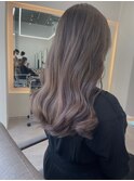 ラベンダーグレージュ_マロンベージュニュアンスカラー透明感