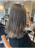 グレージュカラーダブルカラービタミンカラーくびれヘア池袋