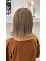 ビューバイネオリーブ 用賀店(Beau'r by neolive) グレージュカラーボブウルフ黒髪ココアベージュ