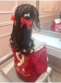 まおりんのしおりんらぶハーフツイン 新宿歌舞伎町ヘアセット