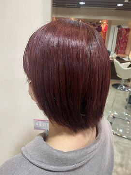 ダブル アンダーバー サロン(W_SALON) 【W_SALON 河原町】チェリーピンク/髪質改善