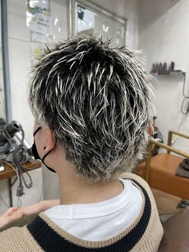 ビランチェ 池袋(bilancia) メンズショート/グラデーション/毛先カラー【池袋/池袋東口】