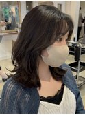 韓国レイヤーミディアム/顔周りカット【佐藤詩門】