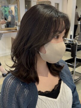 サンバイセライロ 千葉(SAN. by celilo) 韓国レイヤーミディアム/顔周りカット【佐藤詩門】