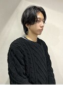 センターパートマッシュウルフ
