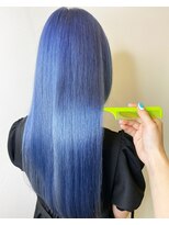 クラン ヘアーアンドスタジオ(CLAN hair & studio) #ロングヘアー#うるつやヘアー#ブルー