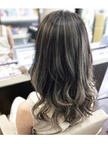 ヘアーショップ エヌアンドエー 幸手店(hairshop N&A)&nbsp;透明感カラー×ハイライト/ミルクティーベージュ/大人カール