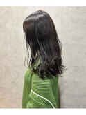 アッシュグレージュロング