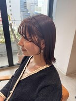 アリーズ(ALLYS)&nbsp;ミディアムヘア×ピンクベージュ♪