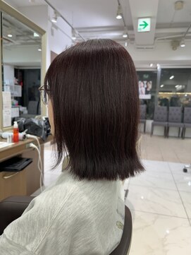 アッシュ 下北沢店(Ash) ピンクカラーのからっぱなしボブ