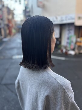 ヘアアートヒサ(HAIR ART hisa) 「304050代」切りっぱなしボブ×艶髪生トリートメント