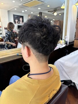 シャンプーボーイアネックス(SHAMPOO BOY Annex) メンズショート　スパイラルパーマ　佐世保