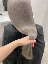 キャリ 渋谷(care)&nbsp;透明感くすみホワイトブロンド