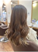 ニュアンスカラー/巻き髪スタイル/髪質改善トリートメント