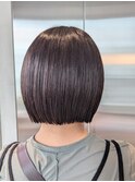 20代30代かわいい切りっぱなしボブ