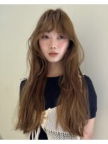ローレン(LOREN)&nbsp;くびれヘア/アプリコットオレンジ/ハイライトカラー/栄/名古屋