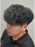 波巻きパーマ