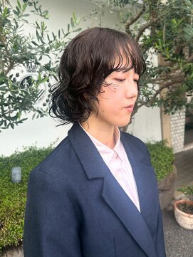 ミディアム/レイヤーパーマ/デザインカット/似合わせカット