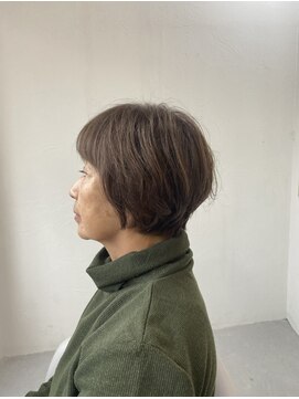 ソイクフ 高田馬場店(SOY-KUFU) 20代30代40代◎小顔に見えせる似合わせカットオリーブグレー