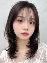 エジョン 三鷹店(Aejon) 三鷹レイヤーカット韓国ダブルカラー顔周り前髪カットボブ