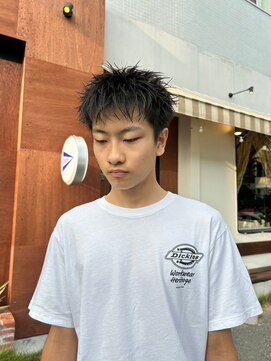 エディ(Edy) スパイキーショートメンズ刈り上げボックスショート眉毛カット
