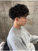 刈り上げセンターパート/波巻きツイストスパイラル/太田