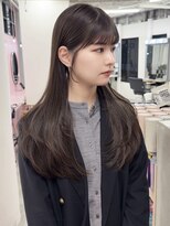 ガーランドウメダ(Garland umeda)&nbsp;オリーブカラー、レイヤーカット　担当　垣内　7013