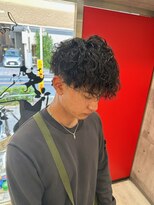 ヘアー ラボ エムツー(hair lab m2)&nbsp;メンズマッシュ×波巻きパーマ | メンズパーマ