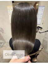 ティーズピーク(ty s peak)&nbsp;【cut+color+treatment】 透明感たっぷりオリーブベージュ!!
