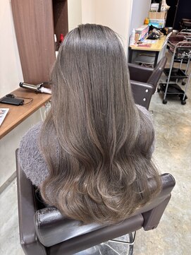 アンブル リュクス 池袋(amble luxe) 透明感グレージュ柔らかロング