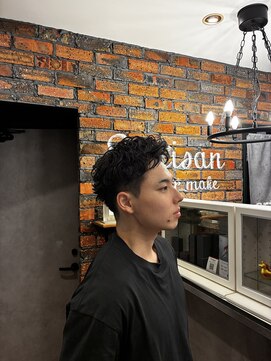 アルティザン(artisan) メンズショートパーマで時短セット