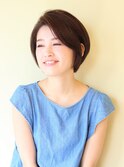 【３０代４０代５０代】大人女性に人気のひし形前下がりショート