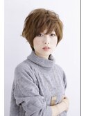 ニュアンスショート×グレージュ【seasons季の香三軒茶屋店】