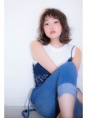 外国人風「ダーク　グレイジュ」が人気！！外ハネランダムパーマ