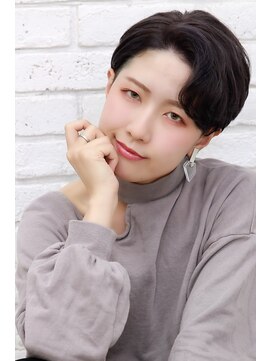 ザッツ 平井店(ZA'S) ダブルカラー透明感ラベンダーグレーアップバング