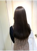 髪質改善＊卵型＊カーキグレージュ＊かきあげロング【Zina銀座】
