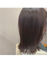 グロウ バイ フェイス(GLOW by face)&nbsp;大人可愛いボブルフ☆ハイライトカラーピンクベージュ髪質改善