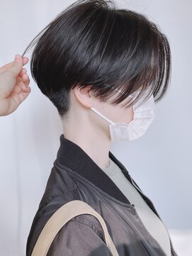 モリオフロムロンドン 原宿本店(morio from London) 【morio 原宿】大人 刈り上げハンサムショート 前下がり