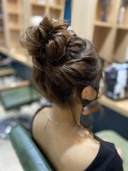 仙台D　ヘアセットお団子アレンジアップstyle