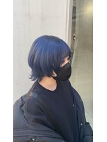 アソビセカンド 原宿(ASOBI 2nd)&nbsp;ウルフ/ネイビーブルー